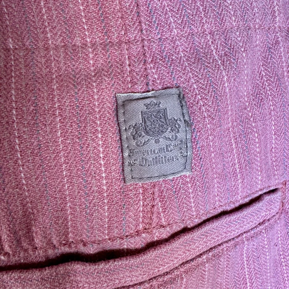 American Eagle Pink Pinstripe Trousers Womens 8‎ Stretch Herringbone Dress Pants